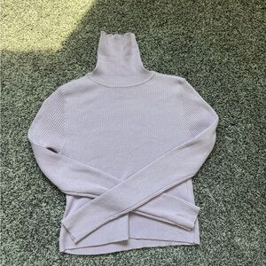 Ambiance Light Purple Turtleneck Sweater